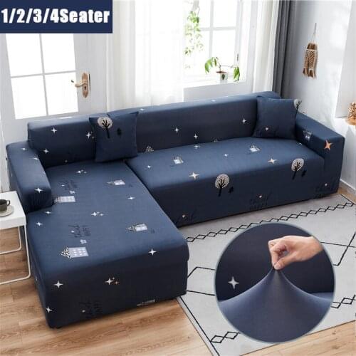 Dream Stretch Elastic Sofa Cover Detachable Fully Wrapped Slipcover Sofa Covers for Living Room L-shaped Corner Couch of Sofa