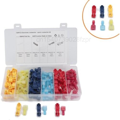 Hot Pin-t Type Break Free Quick Wiring Terminal Combined Connector 120 Boxes