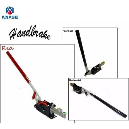 Red Universal Car Hydraulic Handbrake Vertical & Horizontal 45cm Rally Racing E-Brake Lever Device Master Cylinder