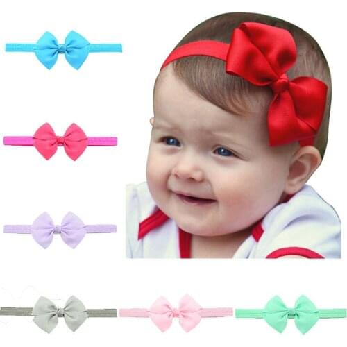 30 pcs/lot , 30 Colors Grosgrain Ribbon Bow Headband, Hairbow Headband