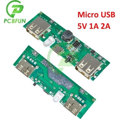 Micro USB 5V 1A 2A Mobile Power Bank Charge Charging Module for 3.7V-4.2V Polymer Lithium Battery Charge Board Software Version