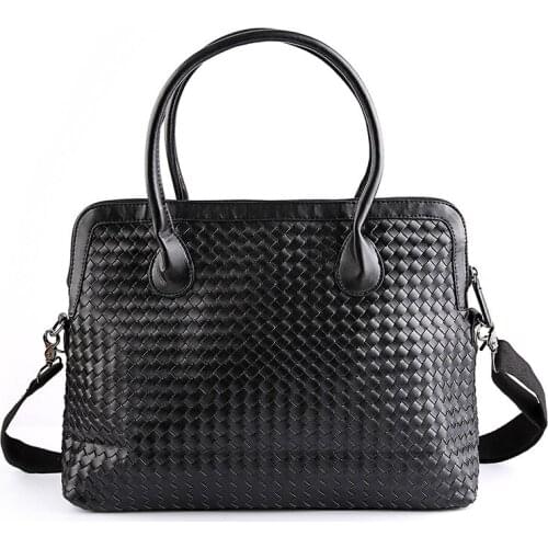 Men 17 inch bag Casual male briefcase shoulder Bags Laptop crossbody messenger bag Thicken leather mens Waterproof travel bags