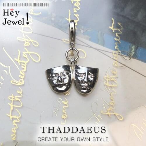 Charm Pendant Halloween Mask ,Europe Accessories Club Good Jewelry For Women,2020 Gift In 925 Sterling Silver Fit Bag Bracelet