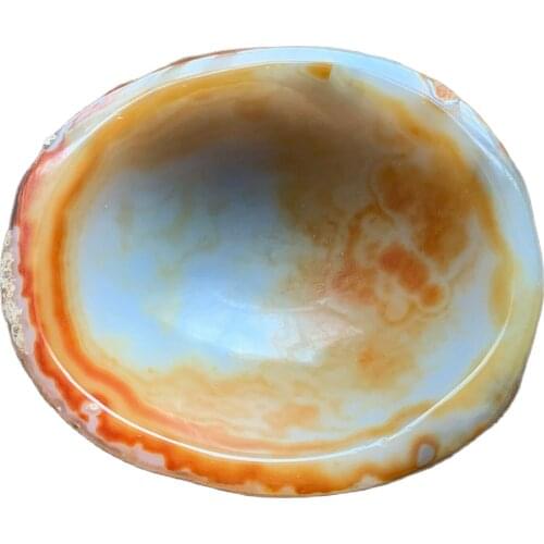 Agate Ashtray Colorful Polished Dish Quartz Crystal Bowl