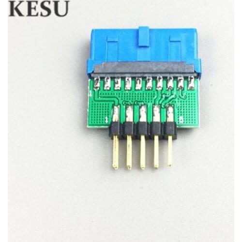 Chassis Front USB3.0 19 PIN 20 pin female to USB2.0 9 pin male adapter USB 3.0 19pin /20Pin to USB 2.0 9PIN converter adapter