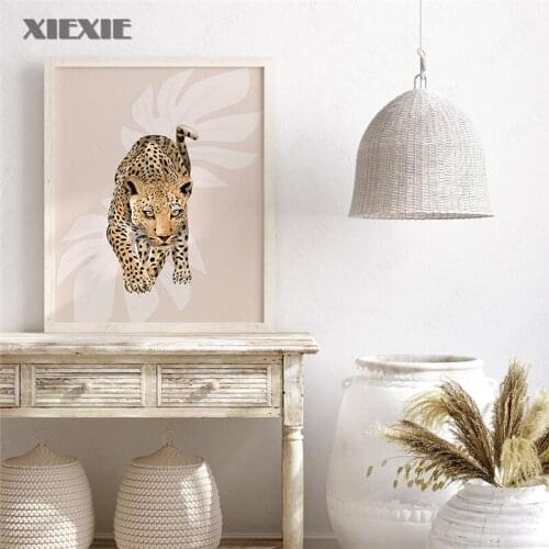 Cheetah Jungle Posters and Prints Canvas Painting Camel Animal Wall Art Picture for Living Room Nordic Style Home Decor