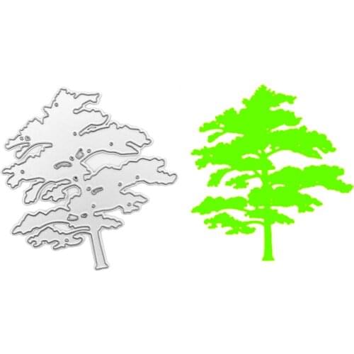 Julyarts Pine Tree Cutting Dies Mold Dies Scrapbooking Cafts for Card Making DIY Scrapbooking Cardstock Die Cut Stencils
