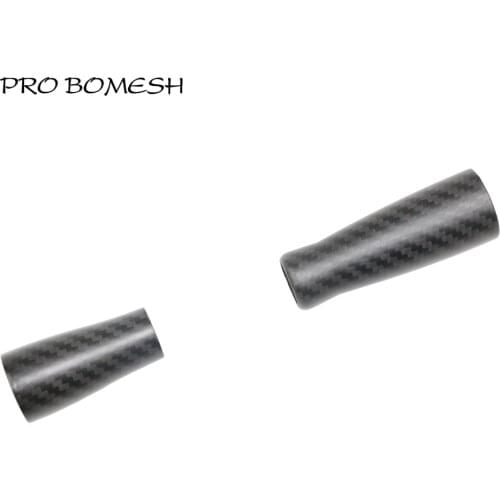 Pro Bomesh 1Set 9.9g Carbon Fiber Rear Grip Split Grip Set DIY Fishing Rod Building Component Repair Rod Pole