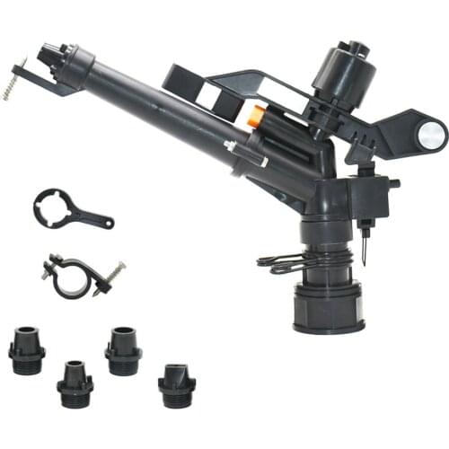 1.5 Inch Thread Rotating Sprinkler Farm Rocker Nozzle 360 Degree Adjustable Mighty Power Nozzle Lawn Agriculture Irrigation