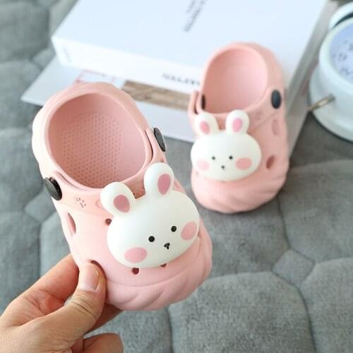 Summer Childrens Slippers Mules Clogs Kids Summer Garden Shoes Girl Boy Beach Shoes Cute Animal Baby Shoes