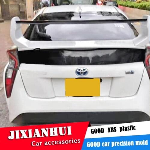 For Prius Spoiler 2013-2018 Toyota Prius FD2 Spoiler 3DCK ABS plastic Material Car Rear Wing Color Rear Spoiler