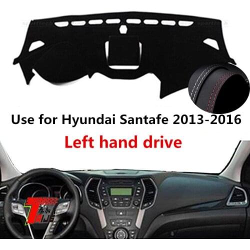 TAIJS Factory Calssic New Arrival Leather Car Dashboard Cover For Hyundai Santafe 2013 2014 2015 2016 Left hand drive