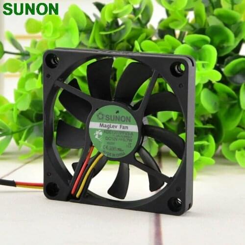 3pcs For Sunon 7010 7CM maglev 12V 0.7W quiet fan speed KDE1207PFV3-A 70x70x10mm