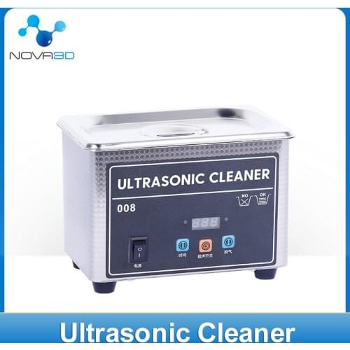 3D Printer Ultrasonic Cleaner 35w 800ml Household Digital Stainless Steel Bath 110V 220V Ultrasound Cleaning Local Fast Shipping