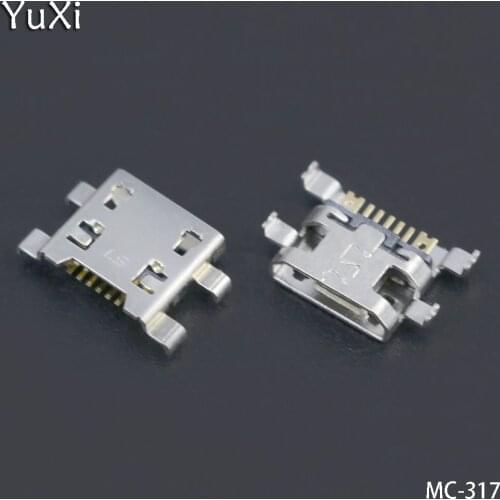 YuXi 50PCS/Lot Micro Usb Charging Connector Port For LG G4 F500 H815 For LG V10 K10 K420 K428 Charge Socket Jack Dock Plug