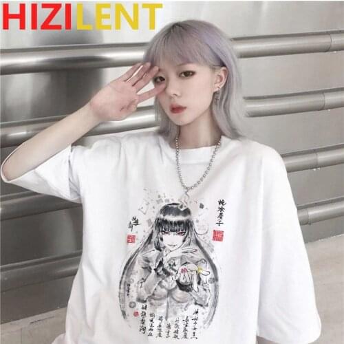 Kakegurui Harajuku Anime woman tshirts japanese Manga streetwear Unisex oversized t shirt Swag aesthetic Ulzzang couple clothes