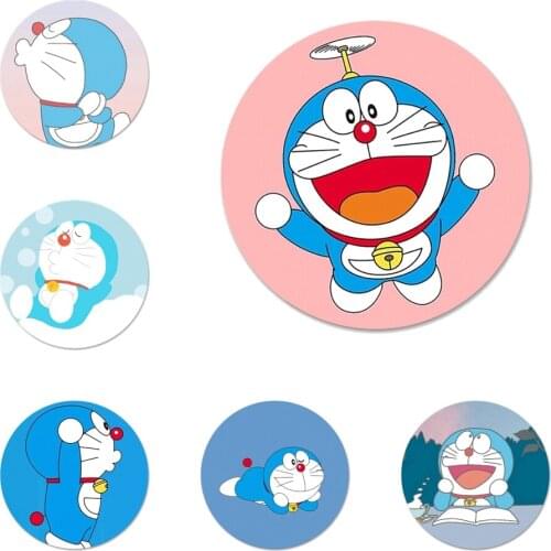 Cat Doraemon Icons Pins Badge Decoration Brooches Metal Badges For Clothes Backpack Decoration 58mm