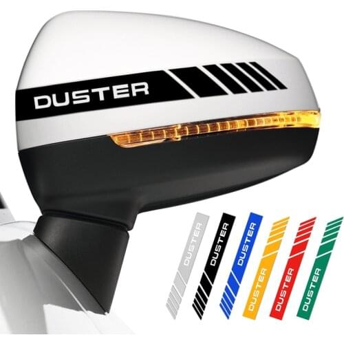 2Pcs Car Rearview Mirror Stickers Stripe Car Rearview Mirror Sticker for Dacia Duster 2010 2013-2020 Car Accessories