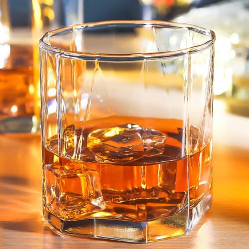 260ml imported pyramid unleaded glass whisky beer water glass Square bar foreign wine glass