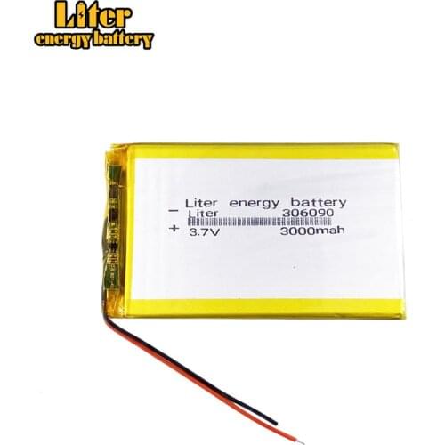 3.7V / lithium polymer batteries 306090 / containing 3000mAh / 7 inch Tablet PC Universal Battery LI 306291