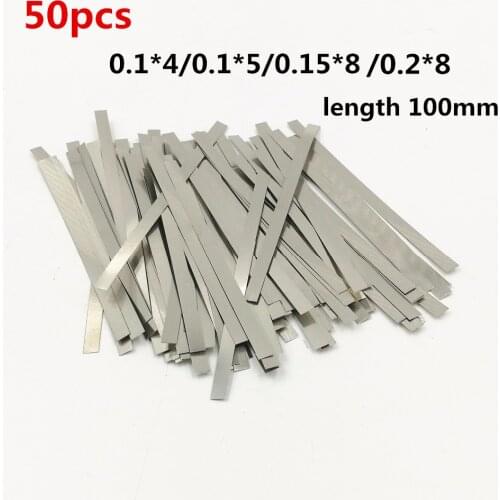 50pcs Nickel plated steel strip Nickel Plate Strap Strip Sheets for 18650 battery spot welding machine Welder /Spot welder