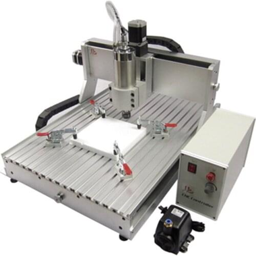 6040 800w cnc router engraver 60*40 4 axis USB port 3D Mach3 water cooling ball screw cnc milling machine