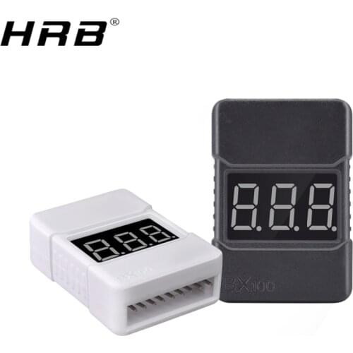 HotRC BX100 1S-8S Alarm Tester LED Low Voltage Buzzer Warning Volt Indicator Checker Lipo Battery Upgrade Test RC Airplane Parts