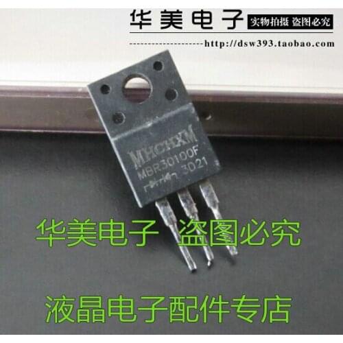 Free Delivery.MBR30100CT 30100 imported plastic LCD common power Schottky