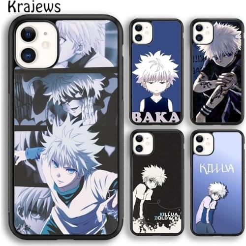 Krajews Anime Hunter X Hunter Killua Zaoldyeck Phone Case Cover For iPhone 5 SE 6s 7 8 plus X XR XS 11 12 pro max Galaxy S9 S10
