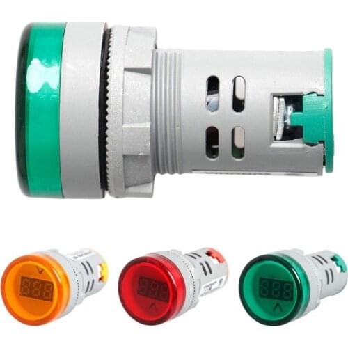 Digital Display Voltmeter 1PC 22 MM Lights Tester Tools Combo AC 60V-450V Indicator Test Tool