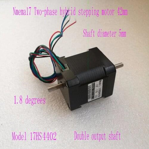 Double Shaft Stepper Motors 42mm Motors Nema 17 Motor 1.3A 17HS4402B