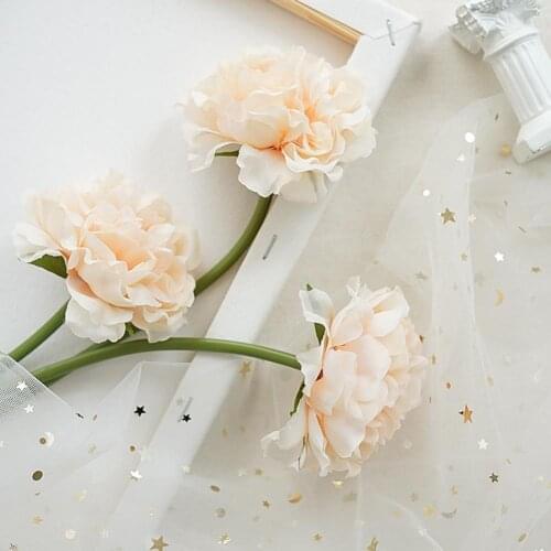 Simulation Peony Beautiful Fadeless Faux Silk Flower Photo Background Artificial Floral Arrangement Everlasting Photography Prop