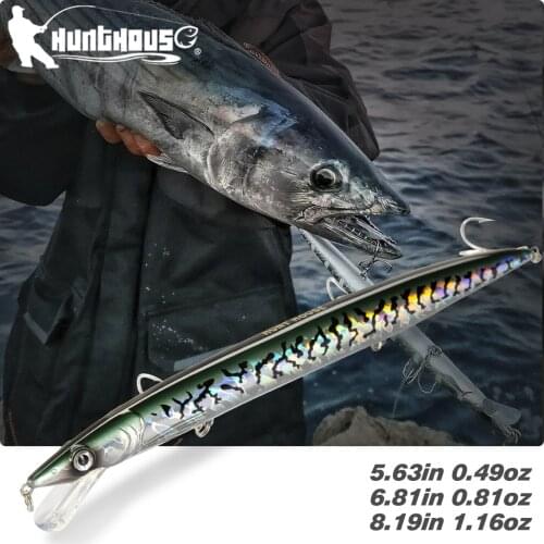 Hunthouse Fishing Jerkbait Lure Minnow Jerkbait Sea Lure Long Casting Minnow Floating Pesca Fishing Tackle Seabass