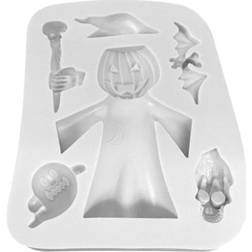 Halloween Mold Silicone material Bat pumpkin shape Soap Handmade mould for soap making DIY GIFT Present Tool #DIY Tool