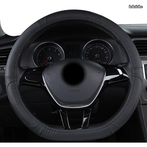 KOKOLOLEE Leather Car Steering Wheel Cover For Mercedess Benzs Smart Fortwo 450