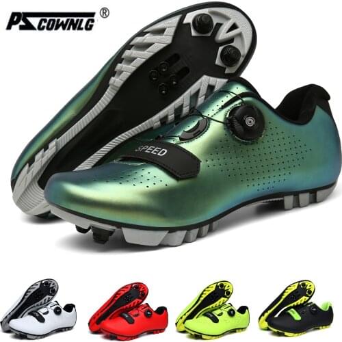 Cycling MTB Shoes Men Sports Route Cleat Road Bike Speed Flat Sneaker Racing Women Bicycle Mountain Spd Biking Footwear