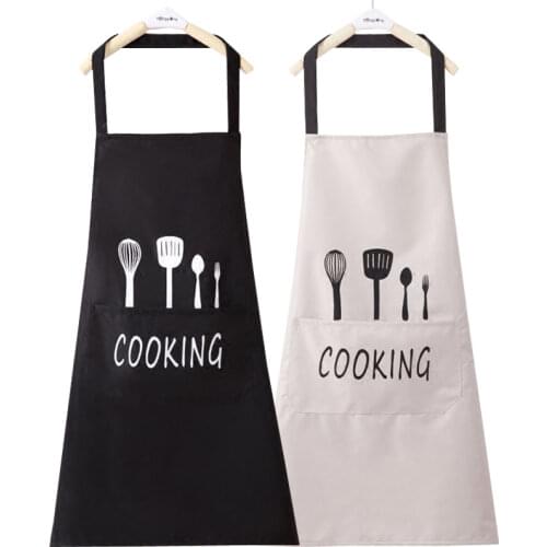 Kitchen apron Men and women waterproof and oil-proof fashion sleeveless adult smock overalls print LOGO