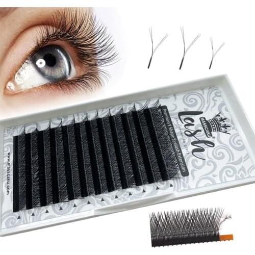 MASSCAKU Lash Manufacturer Premium Mink Faux Y Type Matte Eyelash Extension Custom Private Label And Box For Solon Lash Supplies