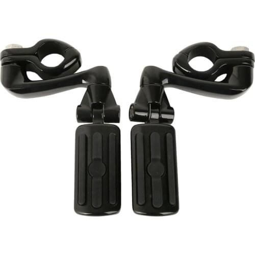 Motocycle 1.25" Engine Guard Highway Male Mount Foot Pegs For Harley Touring