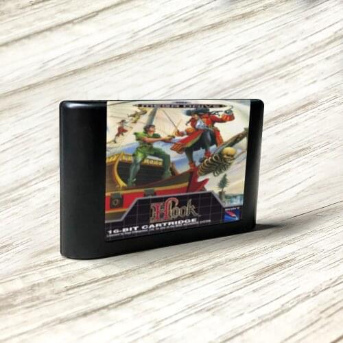 Hook - EUR Label Flashkit MD Electroless Gold PCB Card for Sega Genesis Megadrive Video Game Console