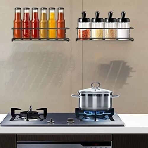 ABZS Spice Racks Wall Mount with Plenty of Screws and Wall Anchors Hanging Spice Shelves for Kitchen Cabinet