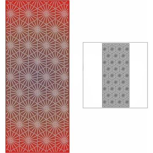 New Slim Spotted Fireworks Hexagon Plate Craft Embossing Mold 2021 Metal Cutting Dies for DIY Scrapbooking Album Card Making