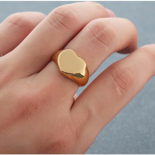 Personalized Custom Name Ring Gold Silver Color Stainless Steel Customized Nameplate Rings for Female Male Wedding DIY Jewelry