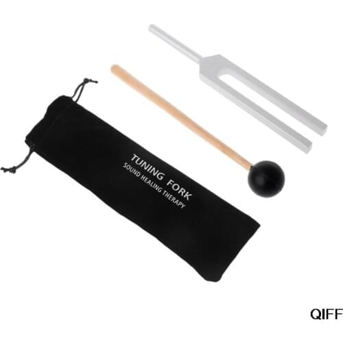 Drop Ship&Wholesale 512HZ Aluminum Tuning Fork Chakra Healing Sound Vibration with Mallet Hammer Bag June 25