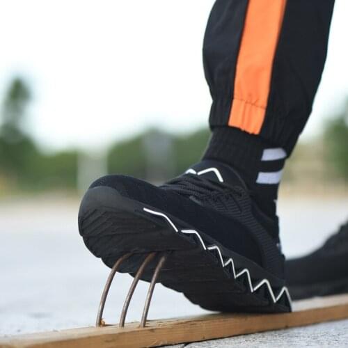 Work Shoes Anti Pirecing Outdoors Climb Safety Shoes Men 36-47 Big Size Shock Absorber Anti Abrasion Occupational Footwear