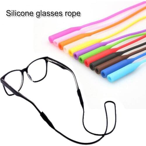 1PC Adjustable Elastic Silicone Eyeglasses Straps Sunglasses Chain Sports Anti-Slip String Glasses Ropes Band Cord Holder
