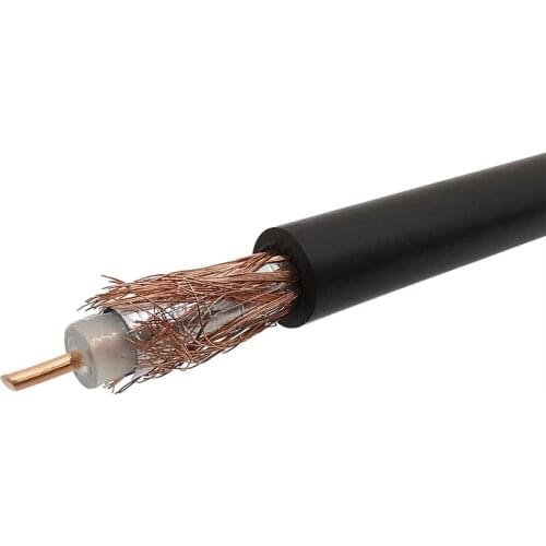 RG58 RF Coaxial Cable RG-58 RG58 RG58U Cable Wires Black RG58/AU 50-3 Pure Copper Coaxial Cable 50 Ohm 5-50 Meters