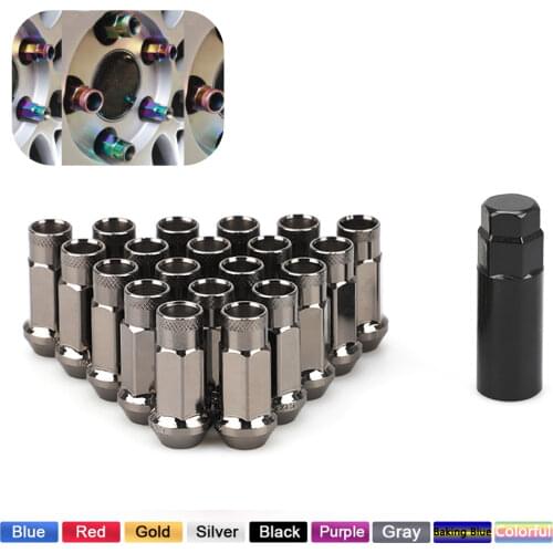 D1 MUGEN 20pcs Length 35mm M12X1.5 12x1.25 Car Wheel Lug Nuts Bolts Screw For Honda for Ford for Toyota Chevrolet Screw ca JDM