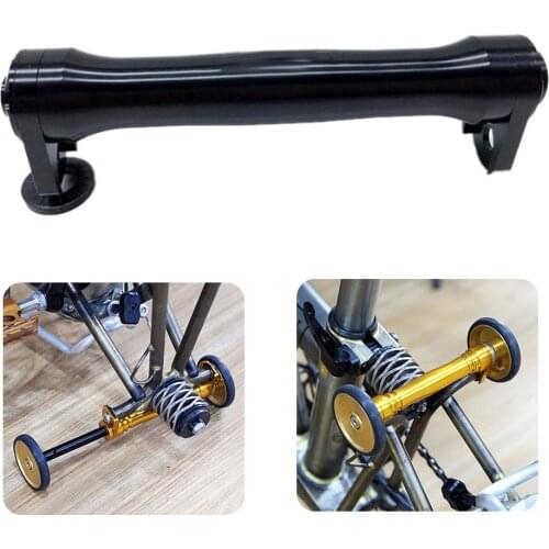 Bicycle Bike Easy Wheel Extension Bar Aluminum Alloy Folding Bike Telescopic Rod for Brompton Folding Bike Easy Wheel Extender