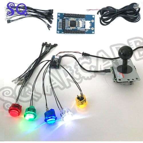 5V PS3 PC USB Zero Delay Encoder Adapter Controller Board Fit Led Button 5Ppin Joystick Stick for Arcade Game Machine Diy Kit SQ
